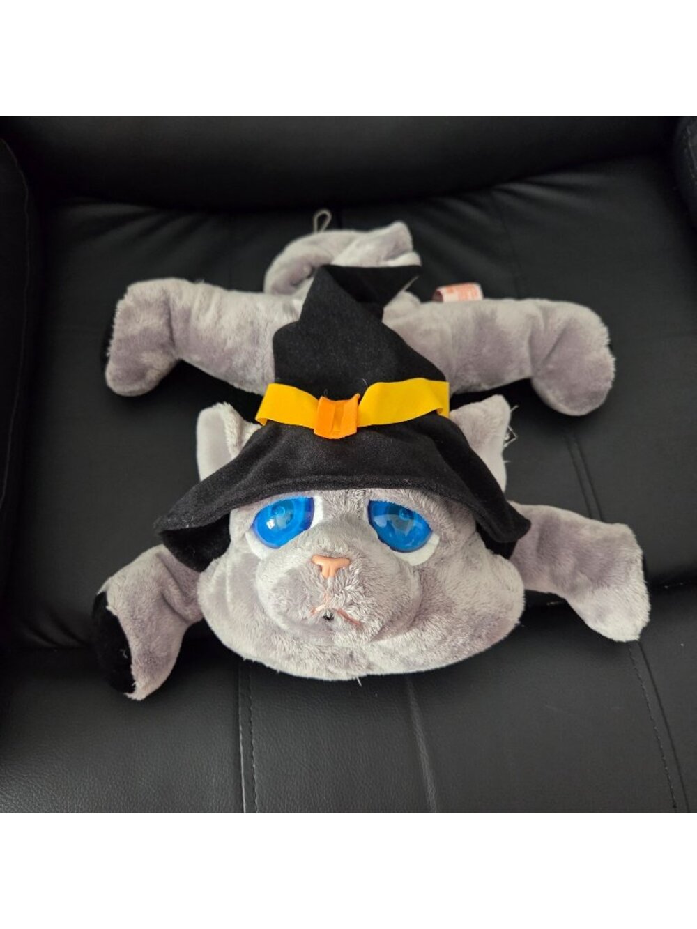 Lil Peepers Light-Up Plush Cat With Witch Hat & Motion-Activated Sound By Russ H